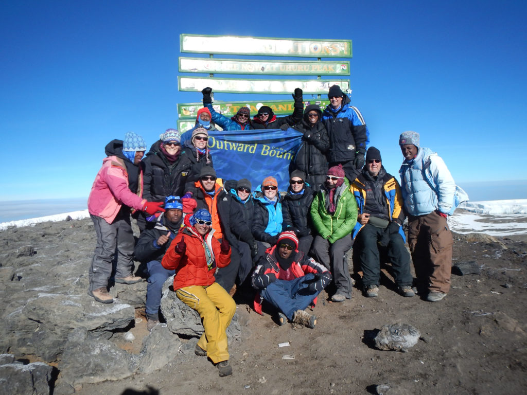 Full Outward Bound Group at Summit